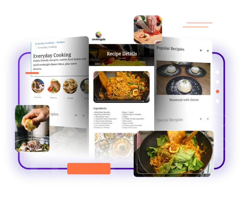 Master new recipes and cooking